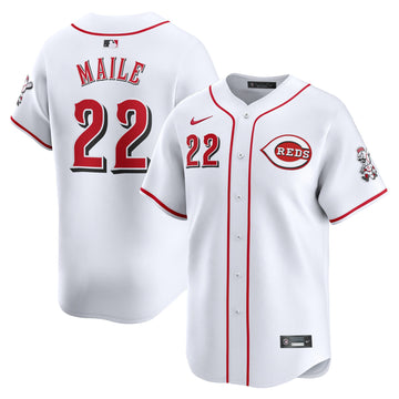 Luke Maile Cincinnati Reds white Limited jersey