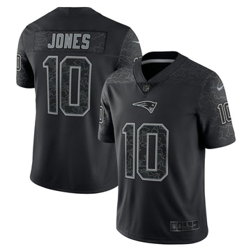 Mac Jones Rflctv New England Patriots black Limited jersey