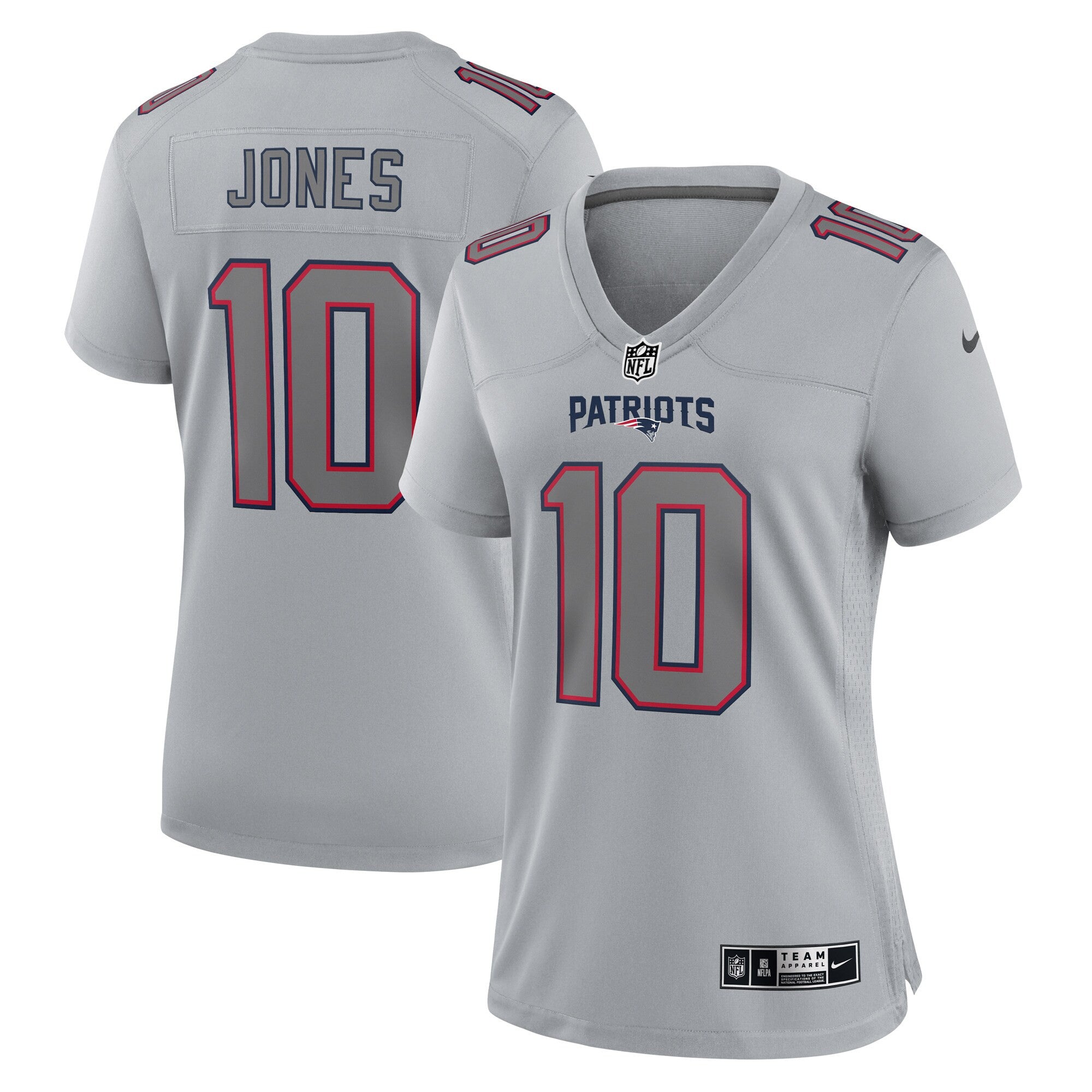Mac Jones Atmosphere New England Patriots gray Fashion jersey