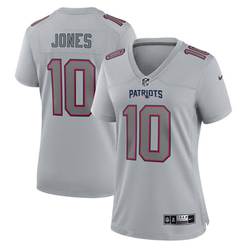 Mac Jones Atmosphere New England Patriots gray Fashion jersey
