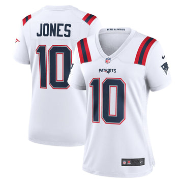 Mac Jones New England Patriots white jersey