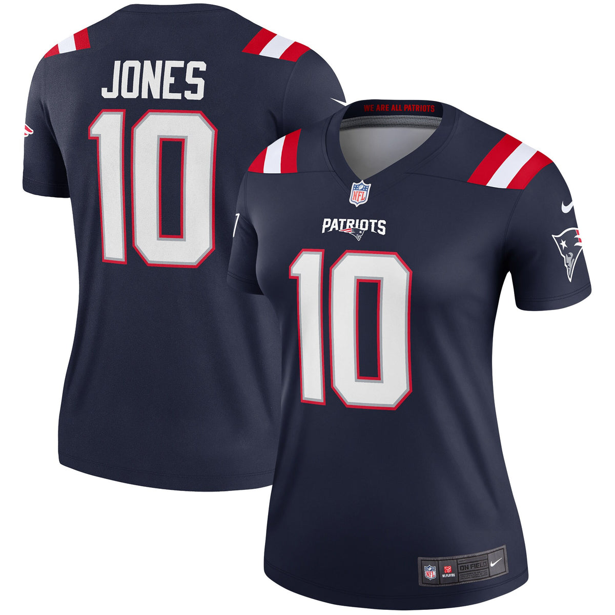 Mac Jones New England Patriots navy Legend jersey
