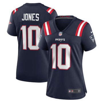 Mac Jones New England Patriots navy jersey