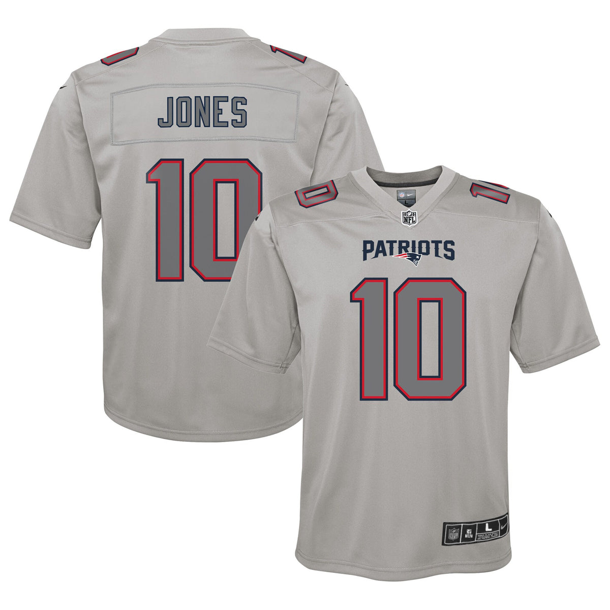 Mac Jones Atmosphere New England Patriots gray Fashion jersey