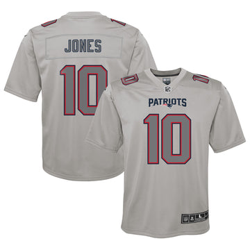 Mac Jones Atmosphere New England Patriots gray Fashion jersey