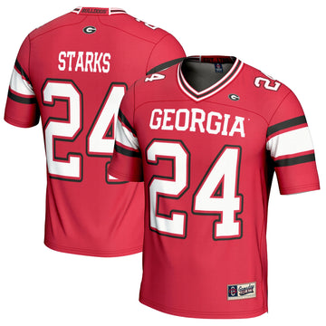 Malaki Starks Georgia Bulldogs red jersey