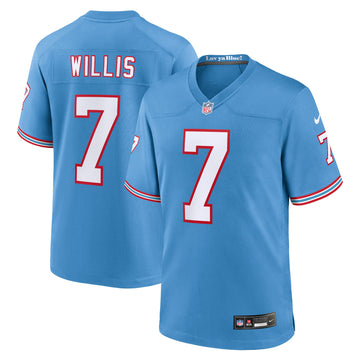 Malik Willis Tennessee Titans blue jersey