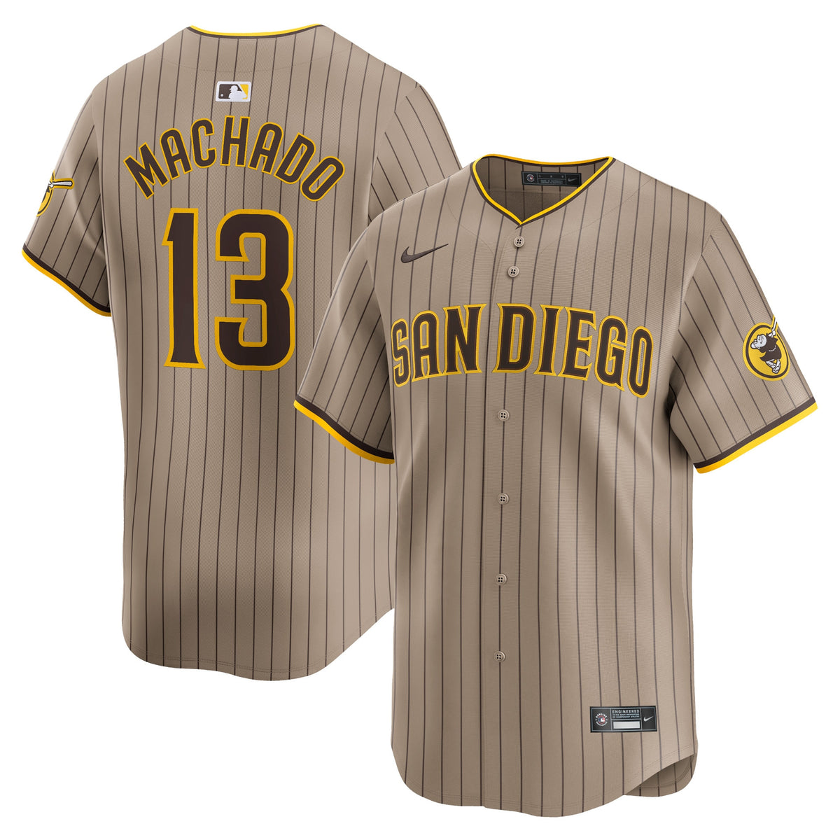 Manny Machado San Diego Padres tan Limited jersey