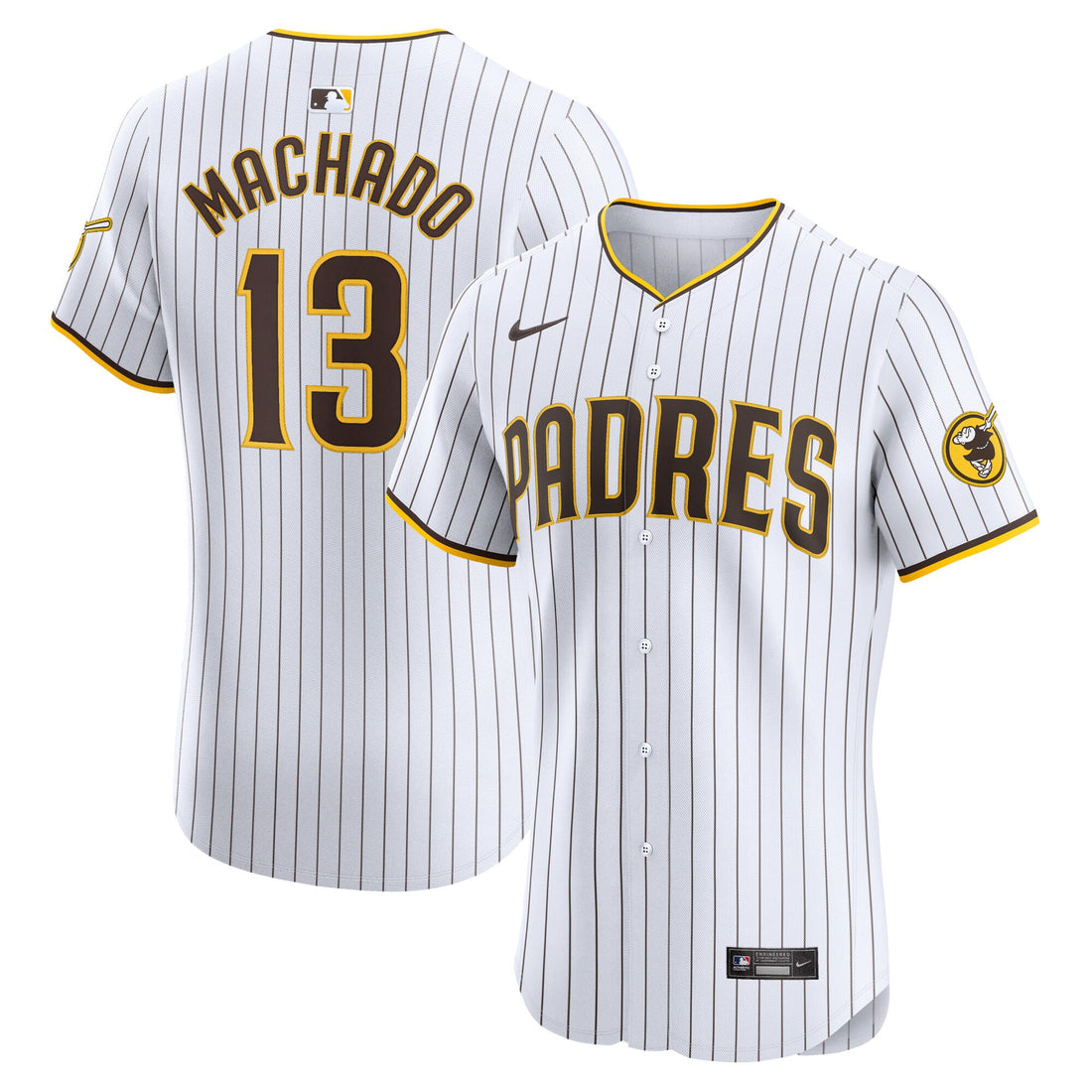 Manny Machado San Diego Padres white Elite jersey