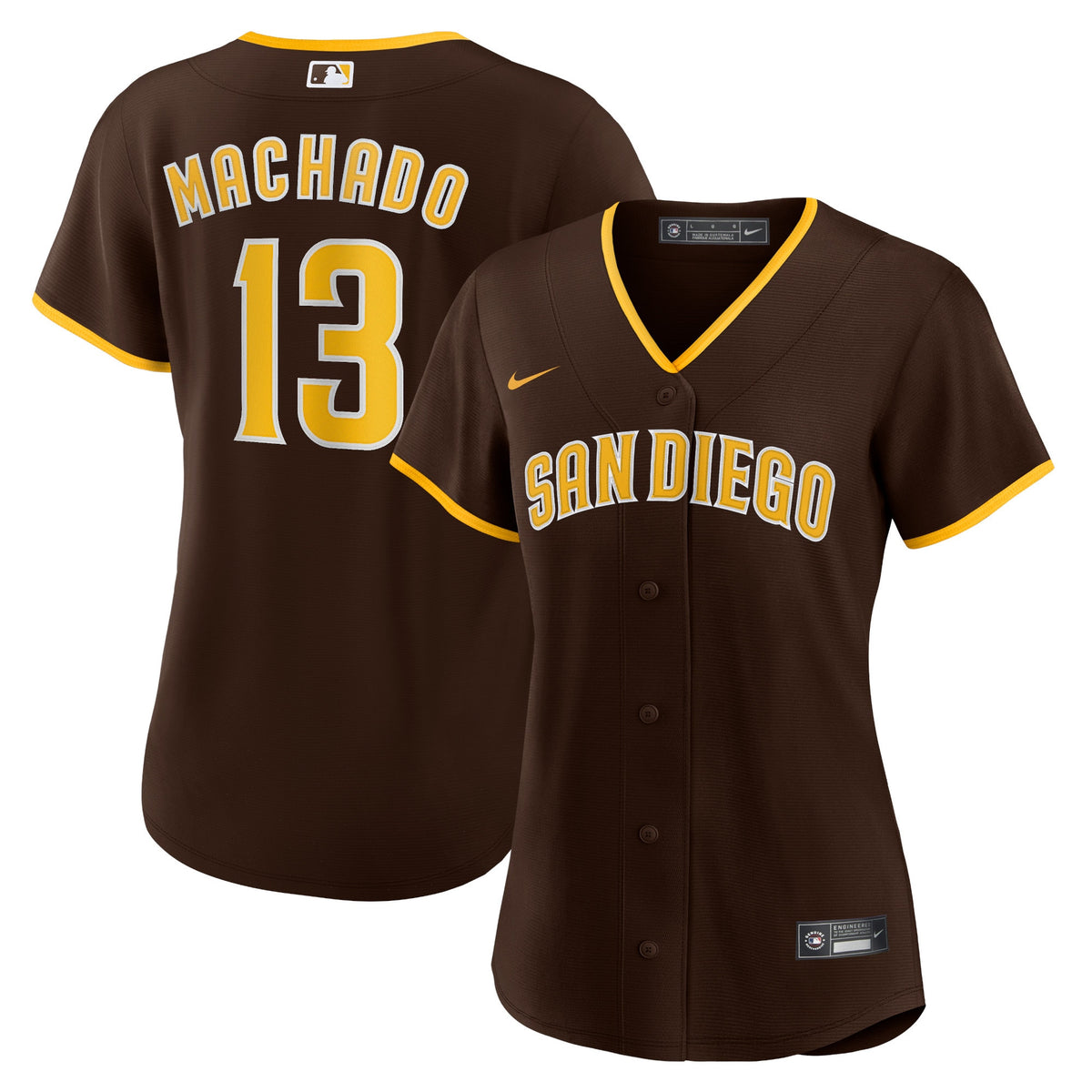 Manny Machado San Diego Padres brown Road jersey