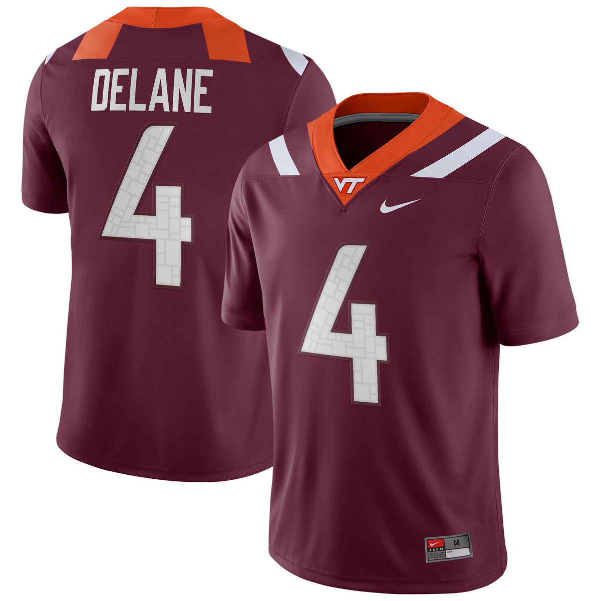Mansoor Delane Virginia Tech Hokies maroon jersey