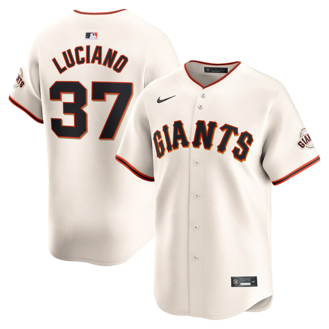 Marco Luciano San Francisco Giants cream Limited jersey