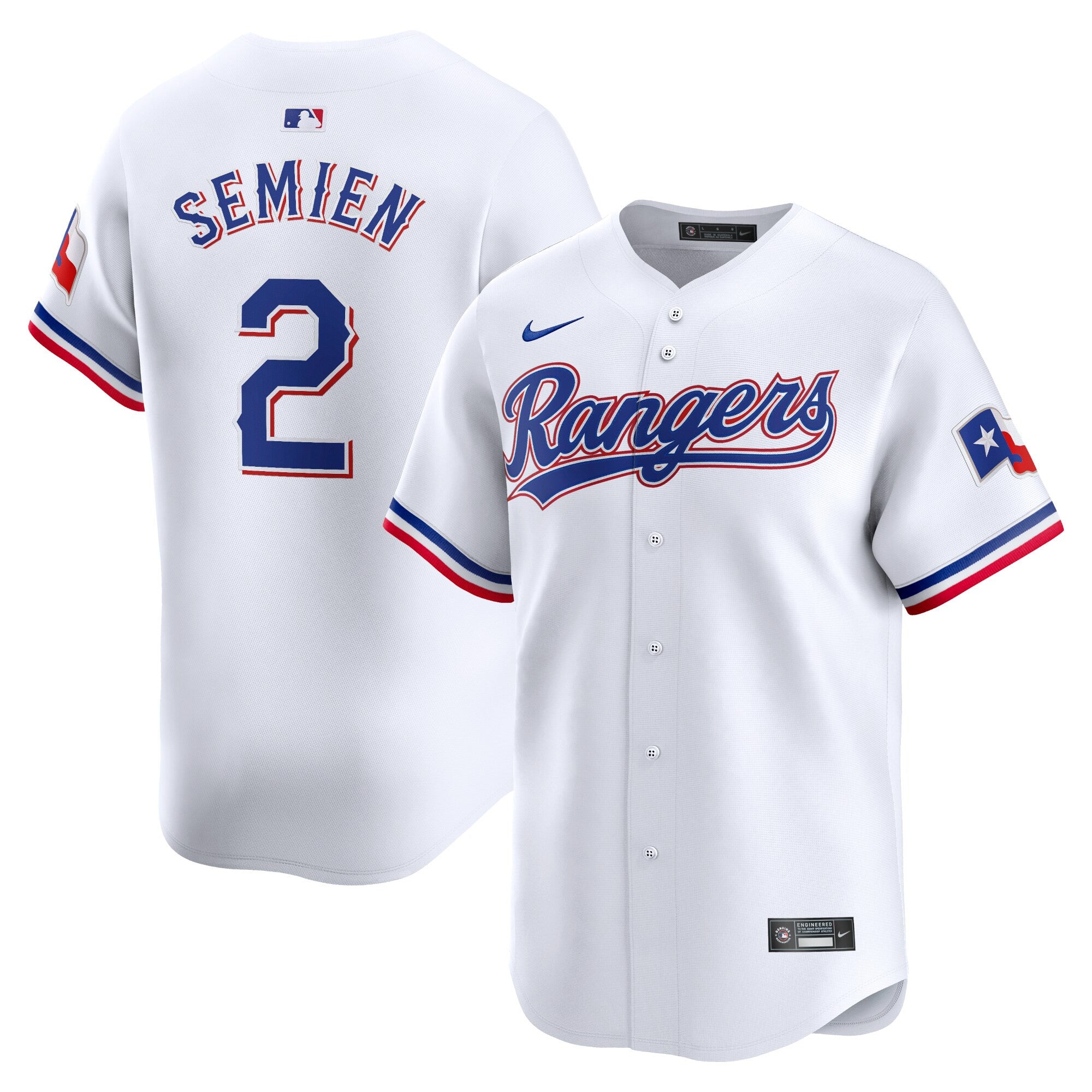 Marcus Semien Texas Rangers white Limited jersey
