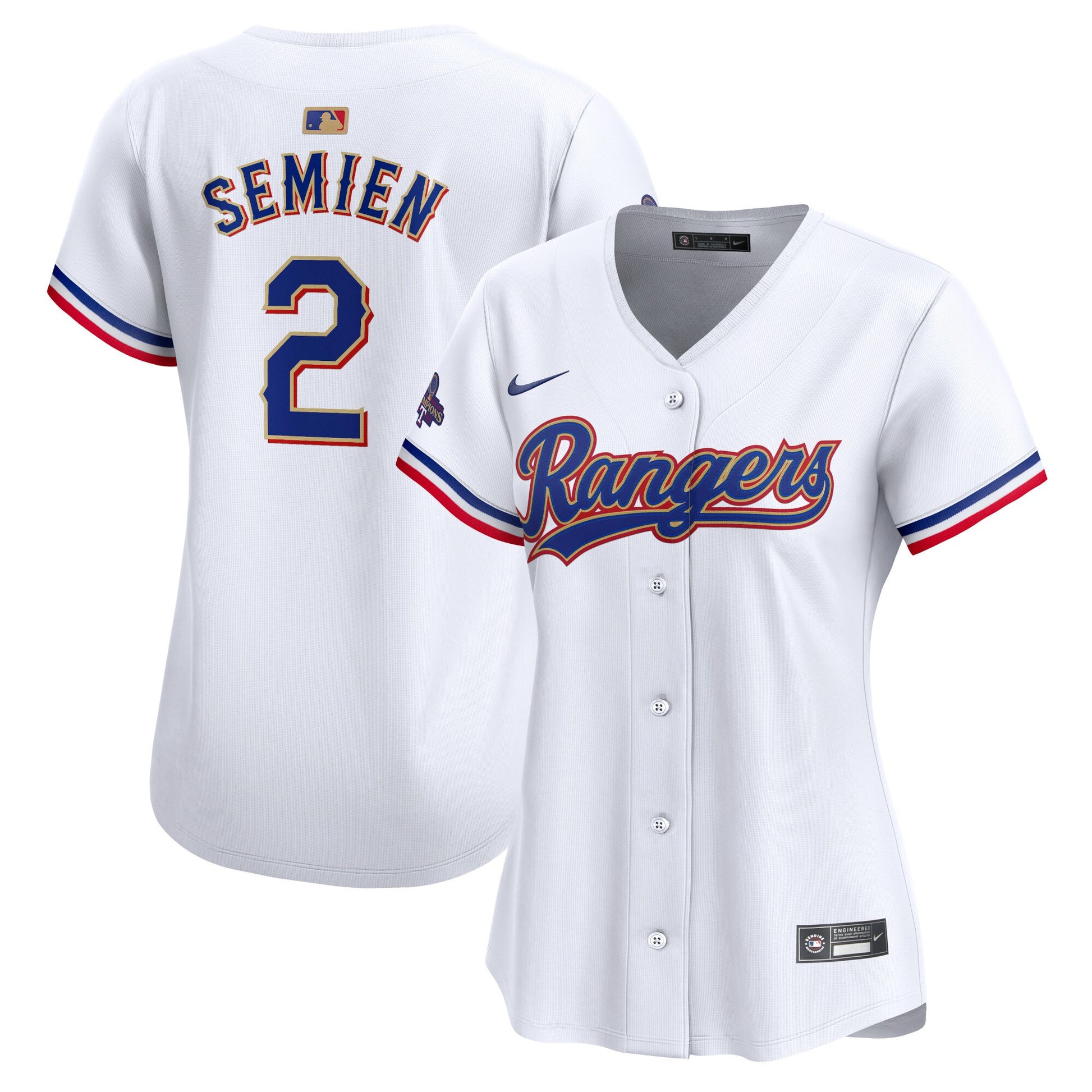 Marcus Semien Texas Rangers gold Limited jersey