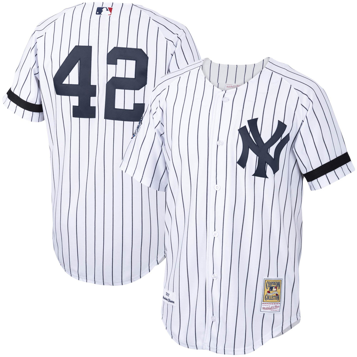 Mariano Rivera New York Yankees white Cooperstown jersey