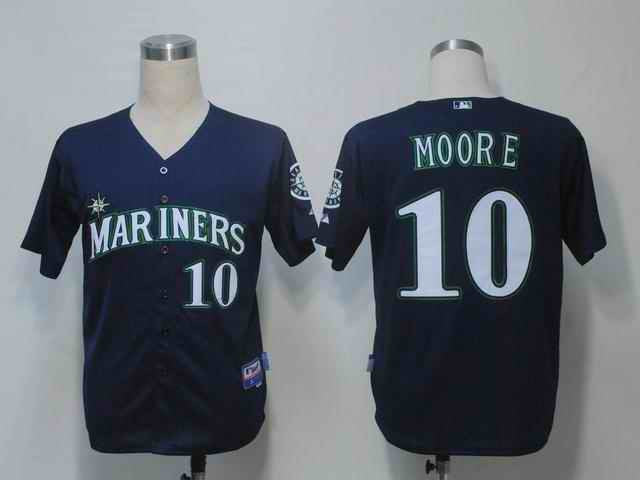 Moore Seattle Mariners blue jersey