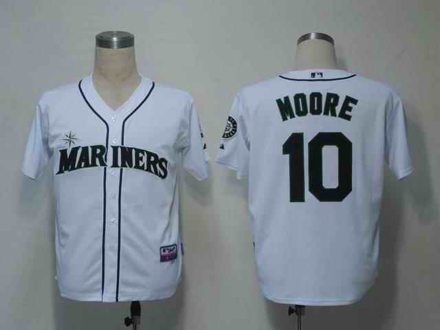 Moore Seattle Mariners white jersey