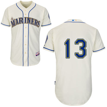 Ackley Seattle Mariners cream jersey