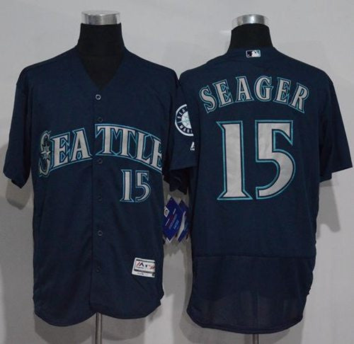 Kyle Seager Seattle Mariners navy Authentic jersey