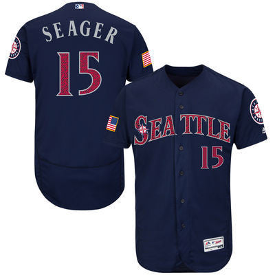 Kyle Seager Seattle Mariners navy Fashion jersey