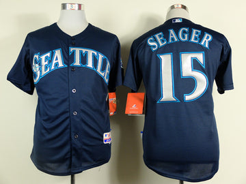 Seager Seattle Mariners navy jersey