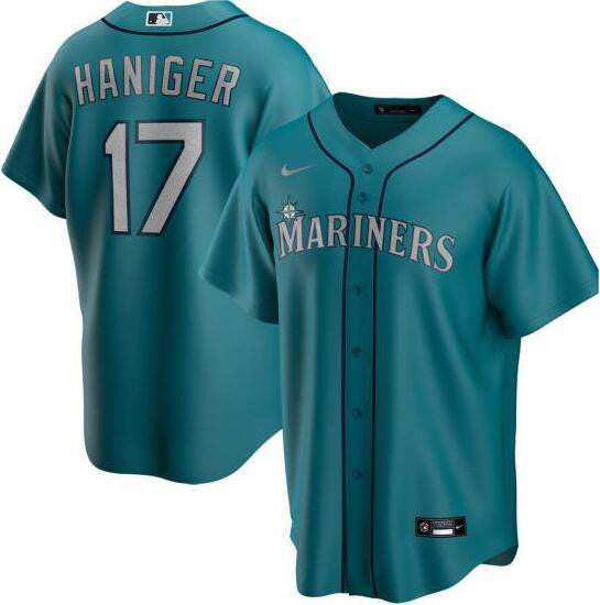 Mitch Haniger Seattle Mariners green jersey