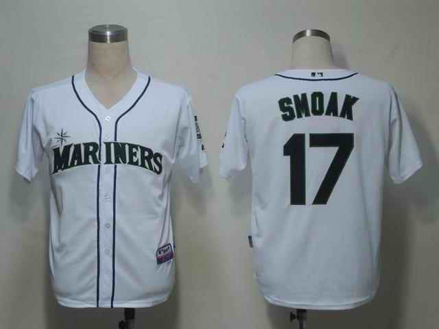 Smoak Seattle Mariners white jersey