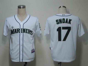 Smoak Seattle Mariners white jersey