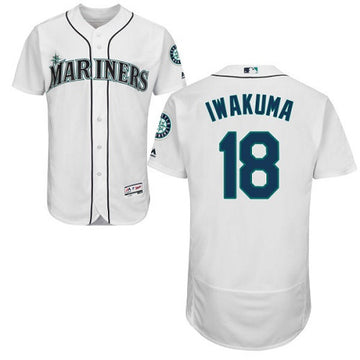 Hisashi Iwakuma Seattle Mariners white jersey