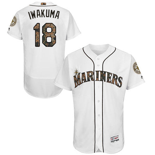 Hisashi Iwakuma Seattle Mariners white jersey