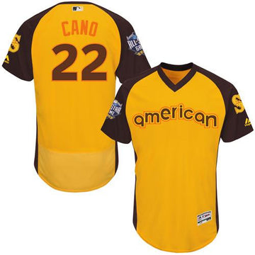 Mariners Robinson Cano American League All-Star gold All-Star jersey