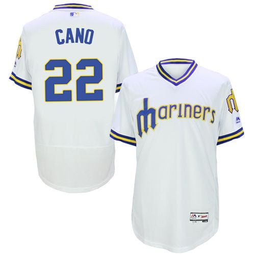 Robinson Cano Seattle Mariners white Throwback jersey