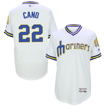 Robinson Cano Seattle Mariners white Throwback jersey