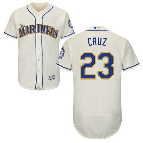Nelson Cruz Seattle Mariners cream jersey
