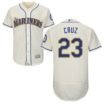 Nelson Cruz Seattle Mariners cream jersey