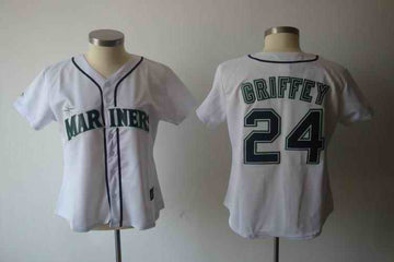 Griffey White Seattle Mariners black jersey