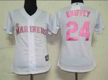 Griffey White Seattle Mariners pink jersey
