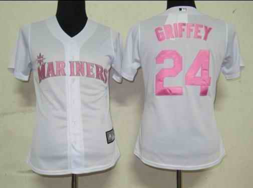 Griffey White Seattle Mariners pink jersey