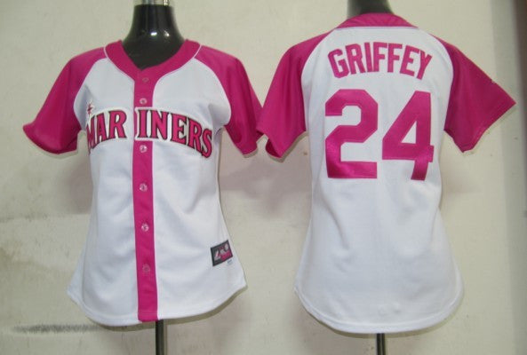 Griffey Women Seattle Mariners pink Fashion jersey