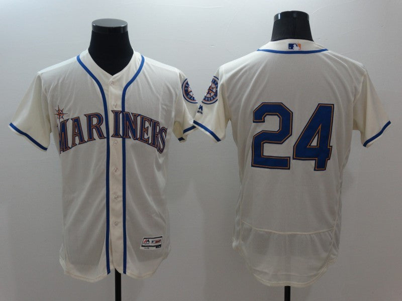 Ken Griffey Seattle Mariners cream jersey