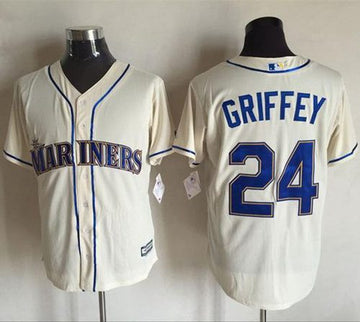 Ken Griffey Seattle Mariners cream jersey