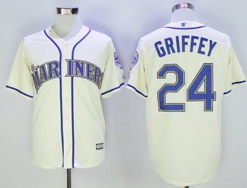 Ken Griffey Seattle Mariners cream jersey