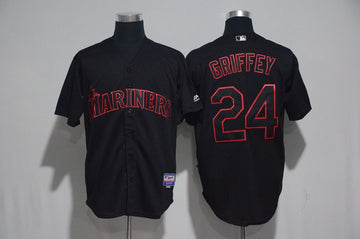 Ken Griffey Jr Seattle Mariners black jersey