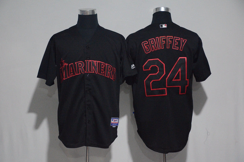 Ken Griffey Jr Seattle Mariners black jersey