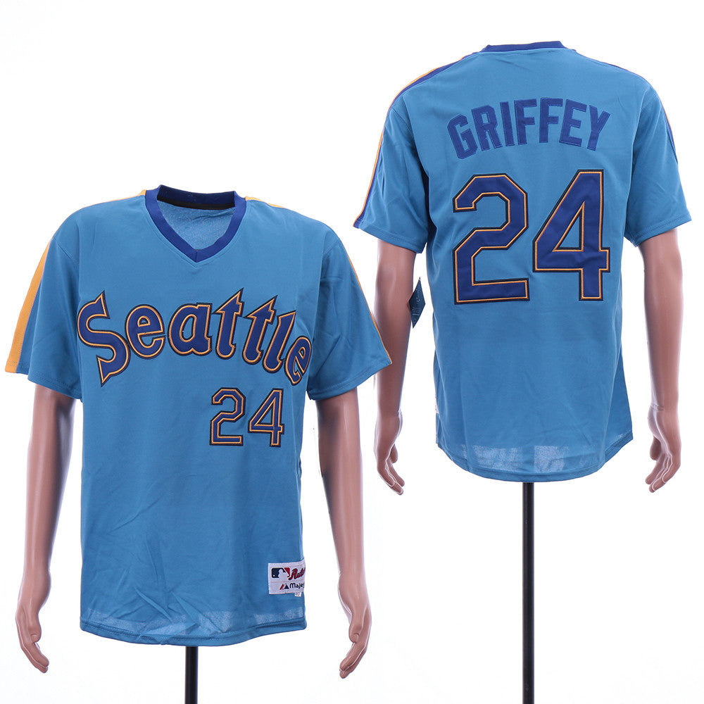 Ken Griffey Jr Seattle Mariners blue jersey