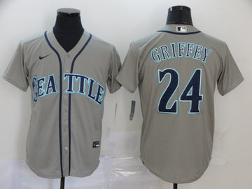 Ken Griffey Jr Seattle Mariners gray jersey