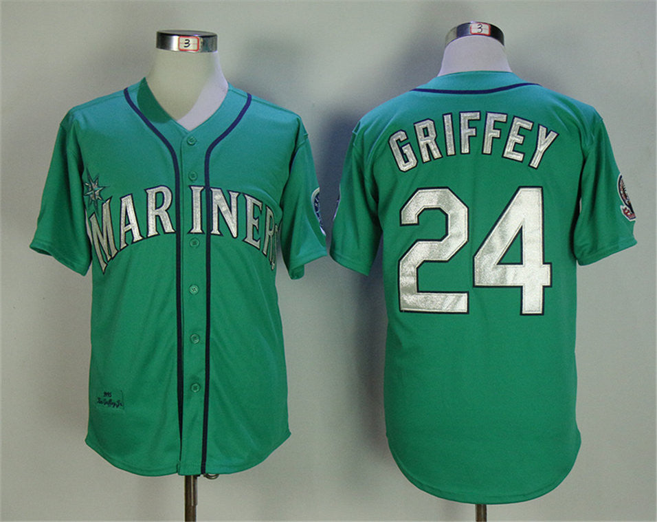 Ken Griffey Jr Seattle Mariners green Throwback jersey