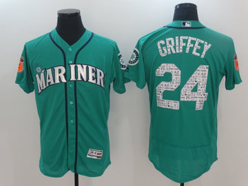 Ken Griffey Jr Seattle Mariners green jersey