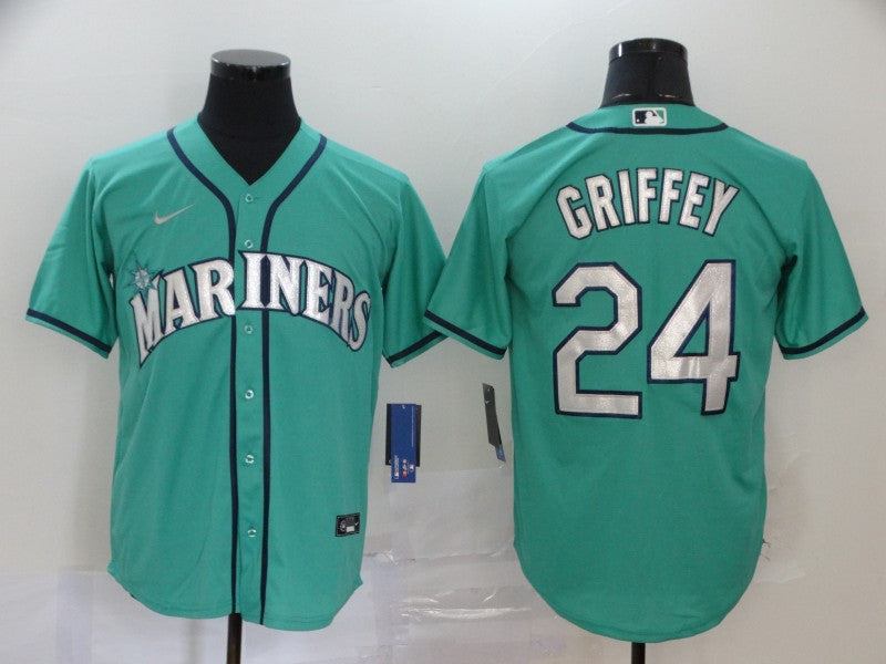 Ken Griffey Jr Seattle Mariners green jersey