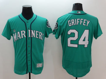 Ken Griffey Jr Seattle Mariners green jersey